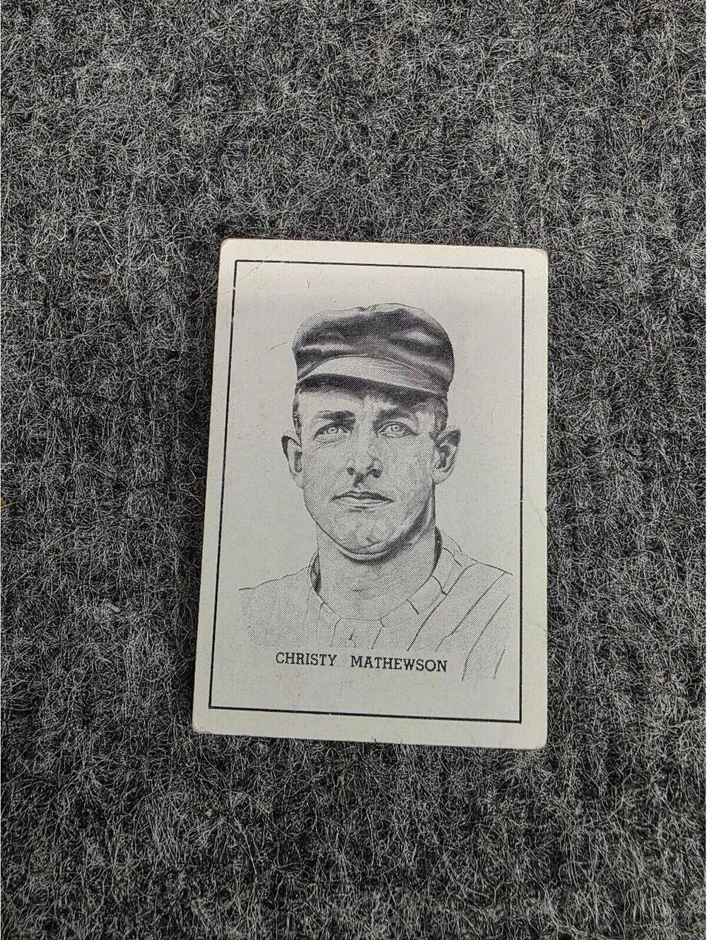 Christy Mathewson 1950 E.C. Calahan Baseball Hall of Fame Card